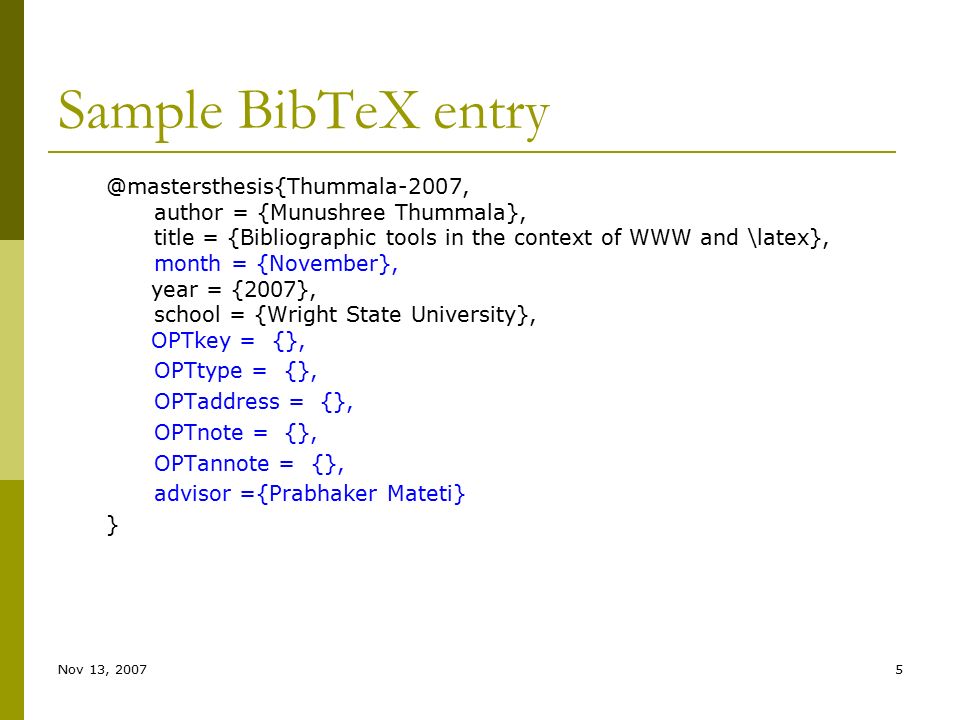 LaTeX/Bibliography Management